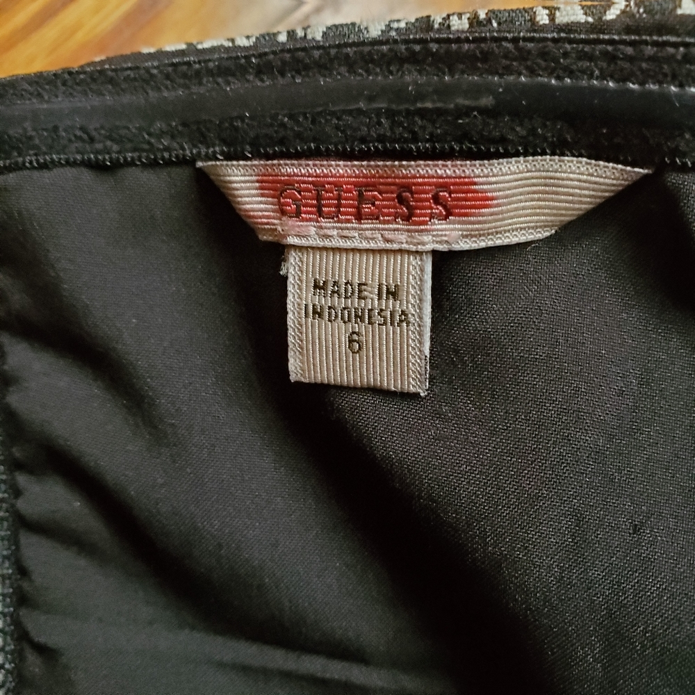 Guess Snakeskin Strapless Python Tulip Dress Size… - image 5